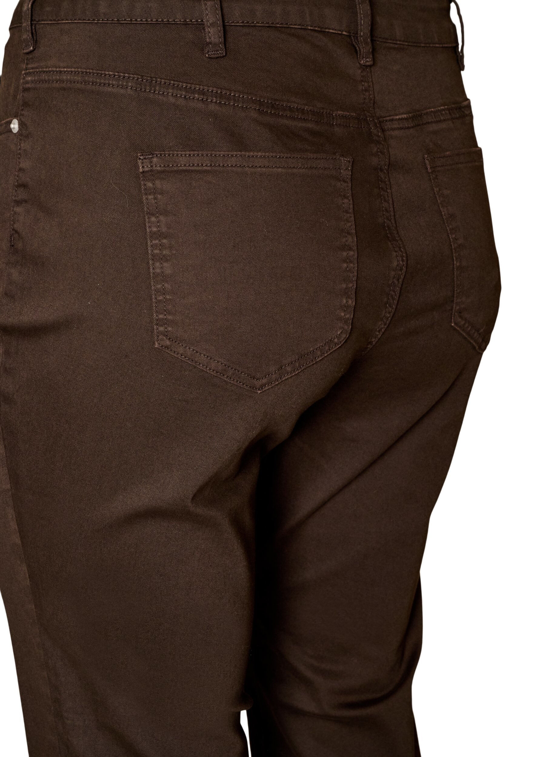 ZizzifashionEllen bootcut jeans in coloured denim, Brown, Packshot image number 3
