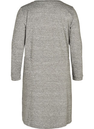 Dress, Medium Grey Melange, Packshot image number 1