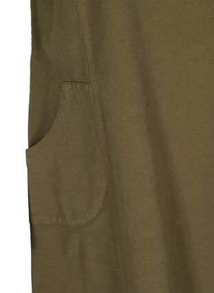 Short-sleeved cotton dress, Ivy Green, Packshot image number 3