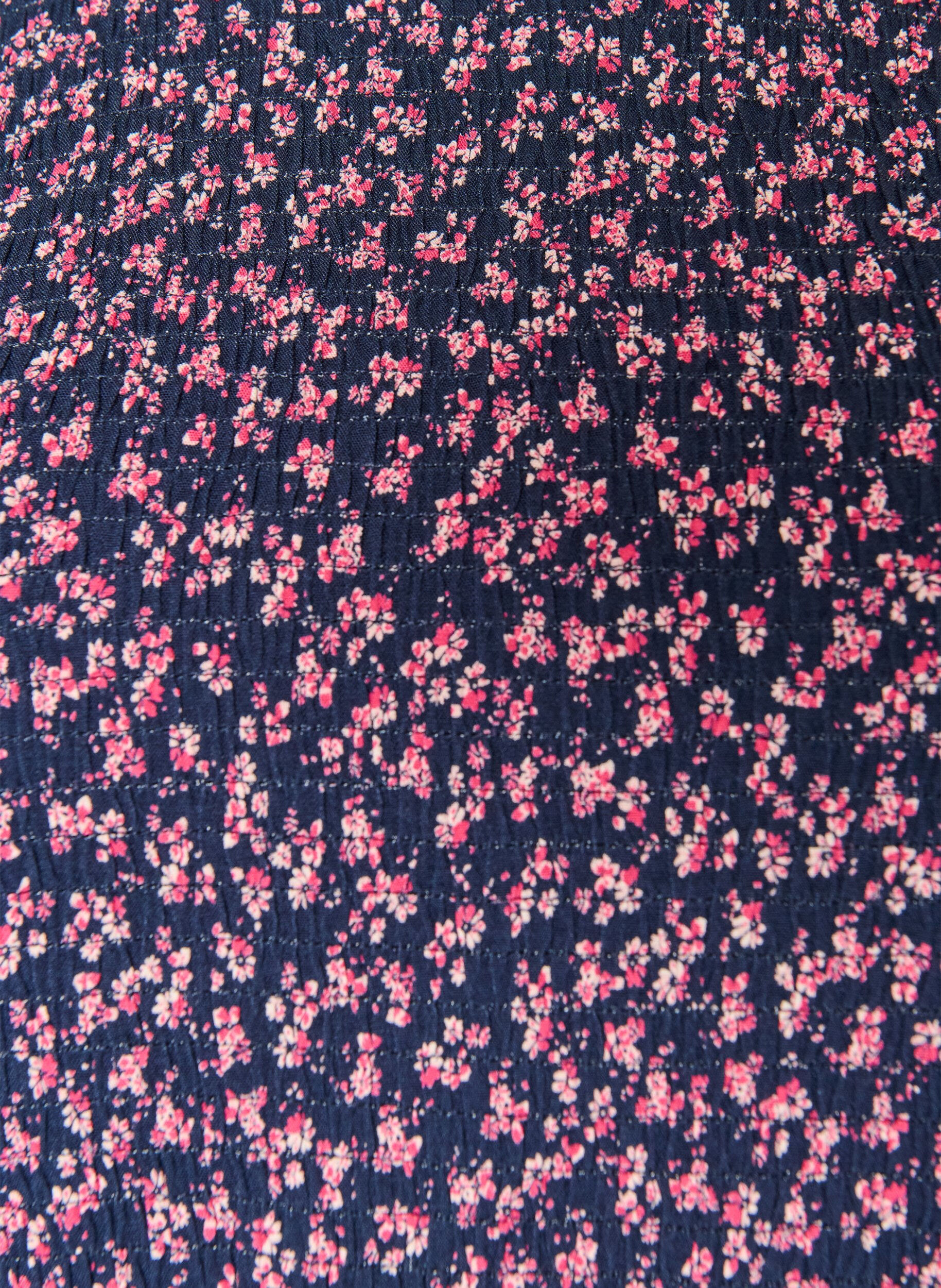 ZizzifashionDress with a smocked top and ditsy floral pattern, Blue, Packshot image number 2
