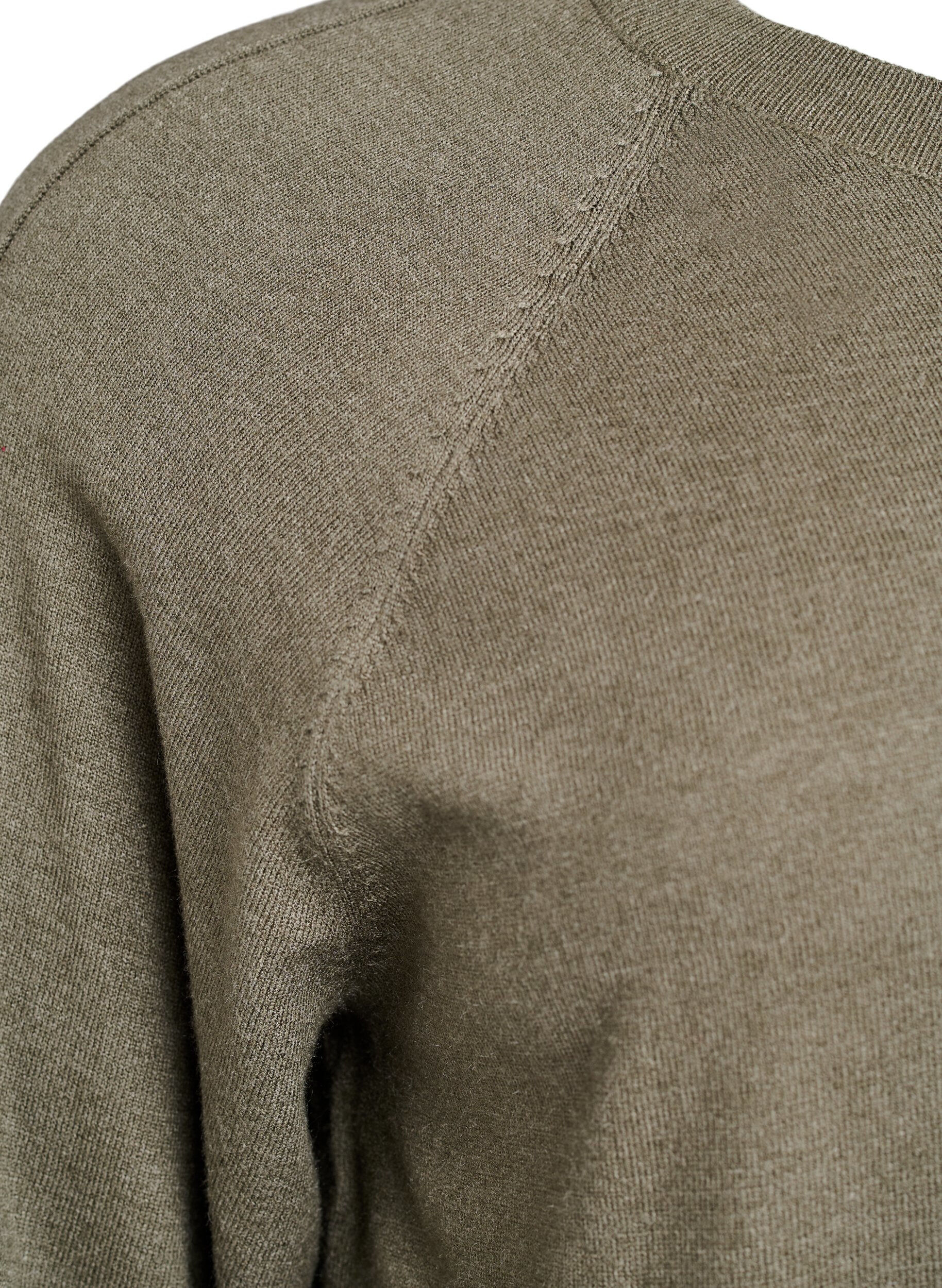 Zizzifashion Knit blouse with centre seam and raglan sleeves, Green, Packshot image number 3