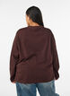 Basic t-shirt with long sleeves, Brown, Model image number 2