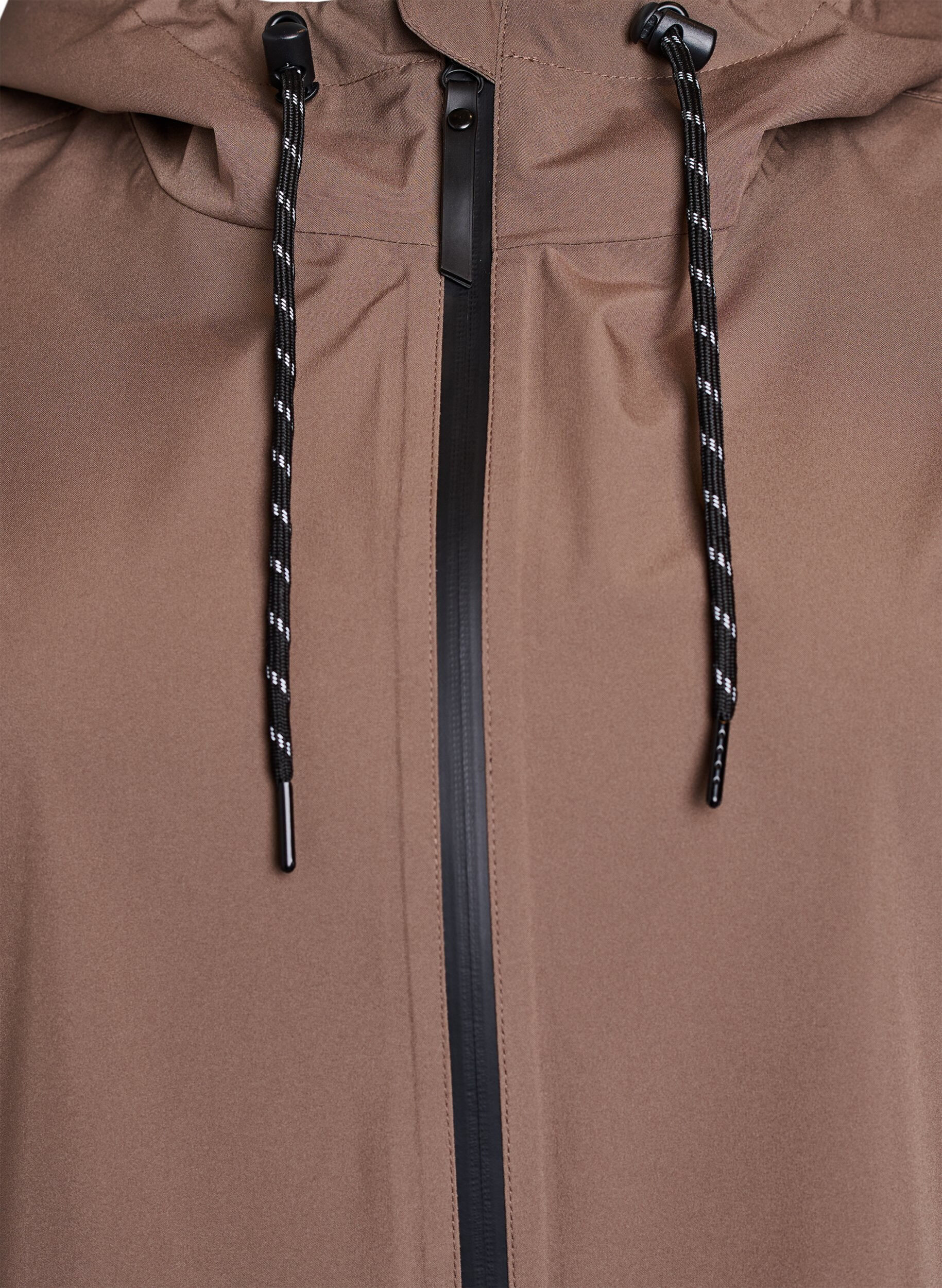 Zizzifashion Rain jacket with pockets and a hood, Brown, Packshot image number 2