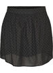 Short skirt with broderie anglaise and elasticated waist, Black, Packshot image number 0
