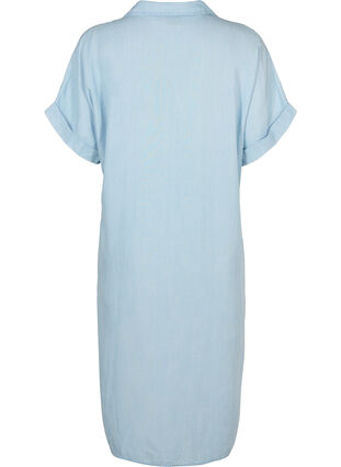 Short sleeve shirt dress in lyocell (TENCEL™), Light blue denim, Packshot image number 1