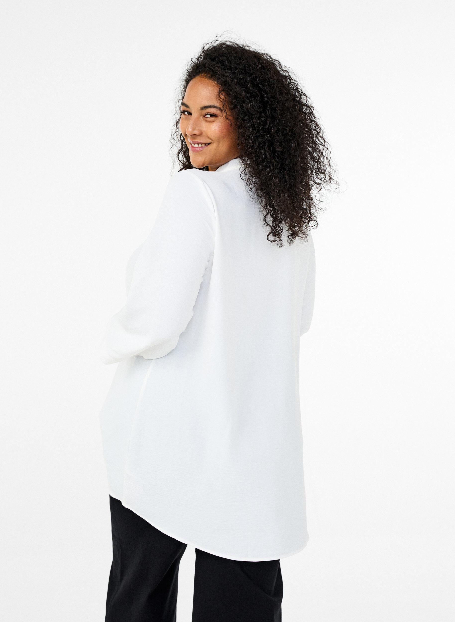 ZizzifashionTunic with 3/4 sleeves, Vanilla, Model image number 2