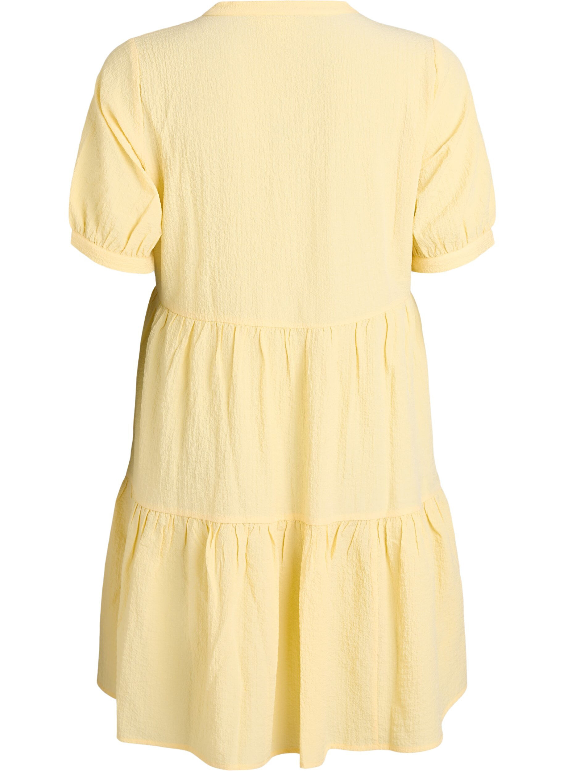 Zizzifashion Short A-line dress, Yellow, Packshot image number 1