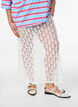 Long sheer lace skirt, White, Model image number 0