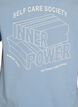 Organic cotton graphic T-shirt, Light Blue, Packshot image number 3