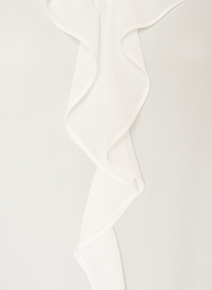 Tunic with ruffles and 3/4 sleeves, Vanilla, Packshot image number 2