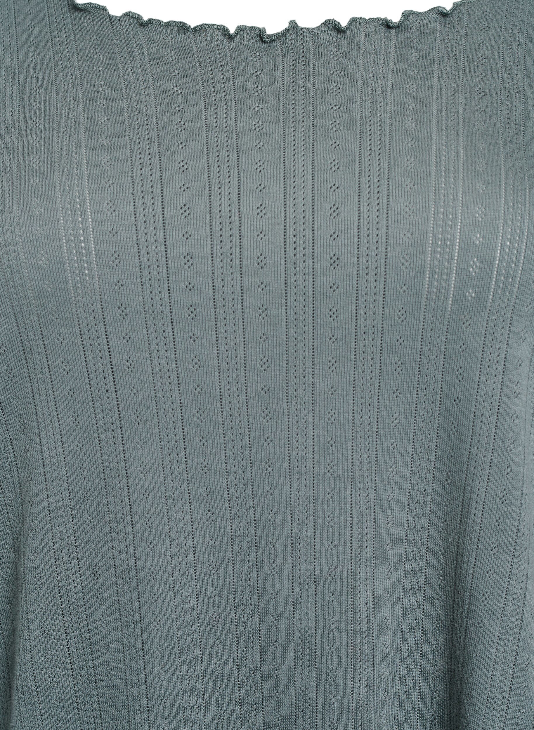 Zizzifashion Nightgown in organic cotton, Green, Packshot image number 2