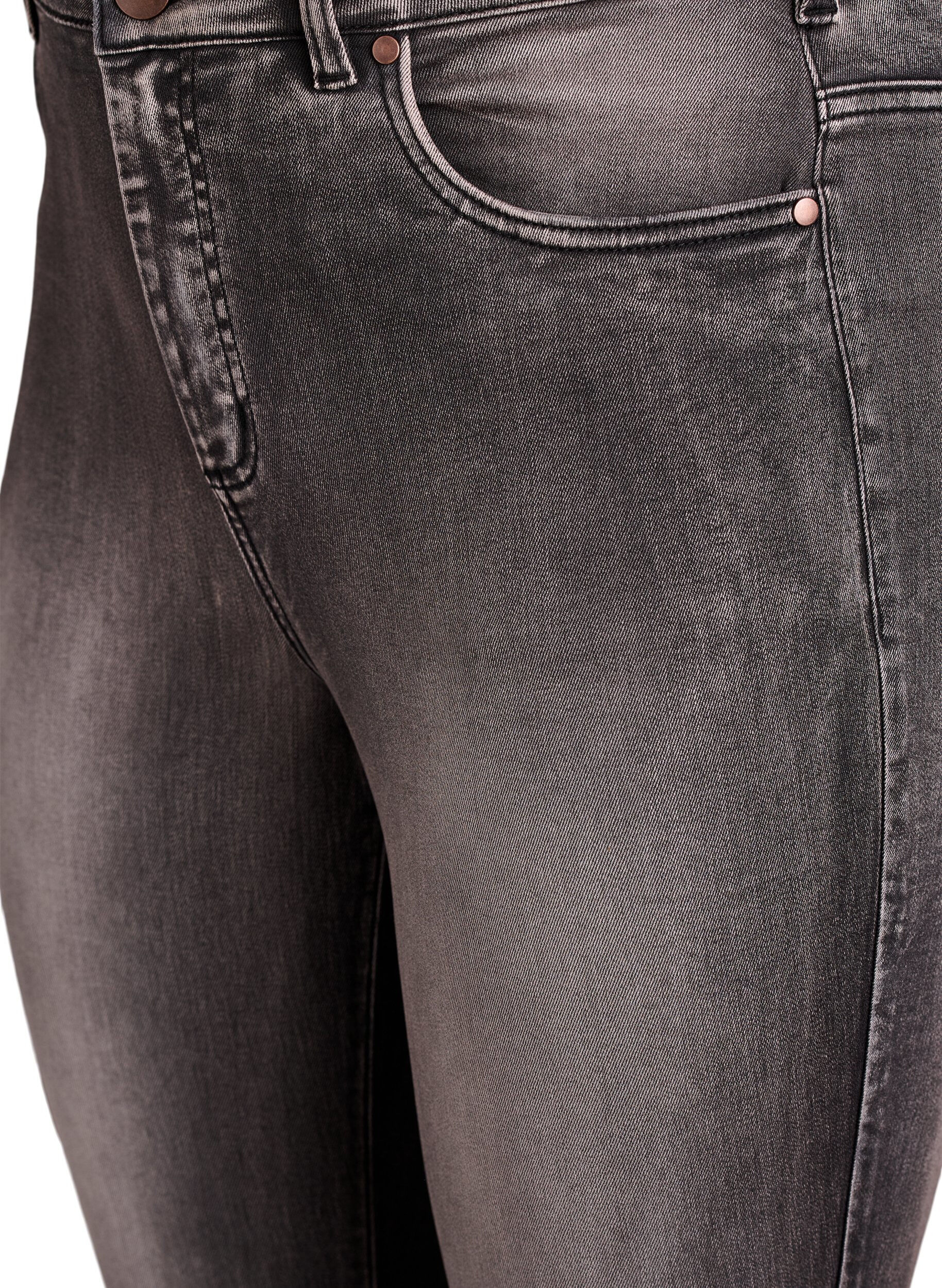 ZizzifashionSuper slim Amy jeans with high waist, Dark Grey, Packshot image number 2