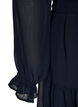 Short dress with ruffle details and a tie-belt, Blue, Packshot image number 3
