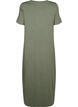 Viscose midi dress with short sleeves, Thyme, Packshot image number 1