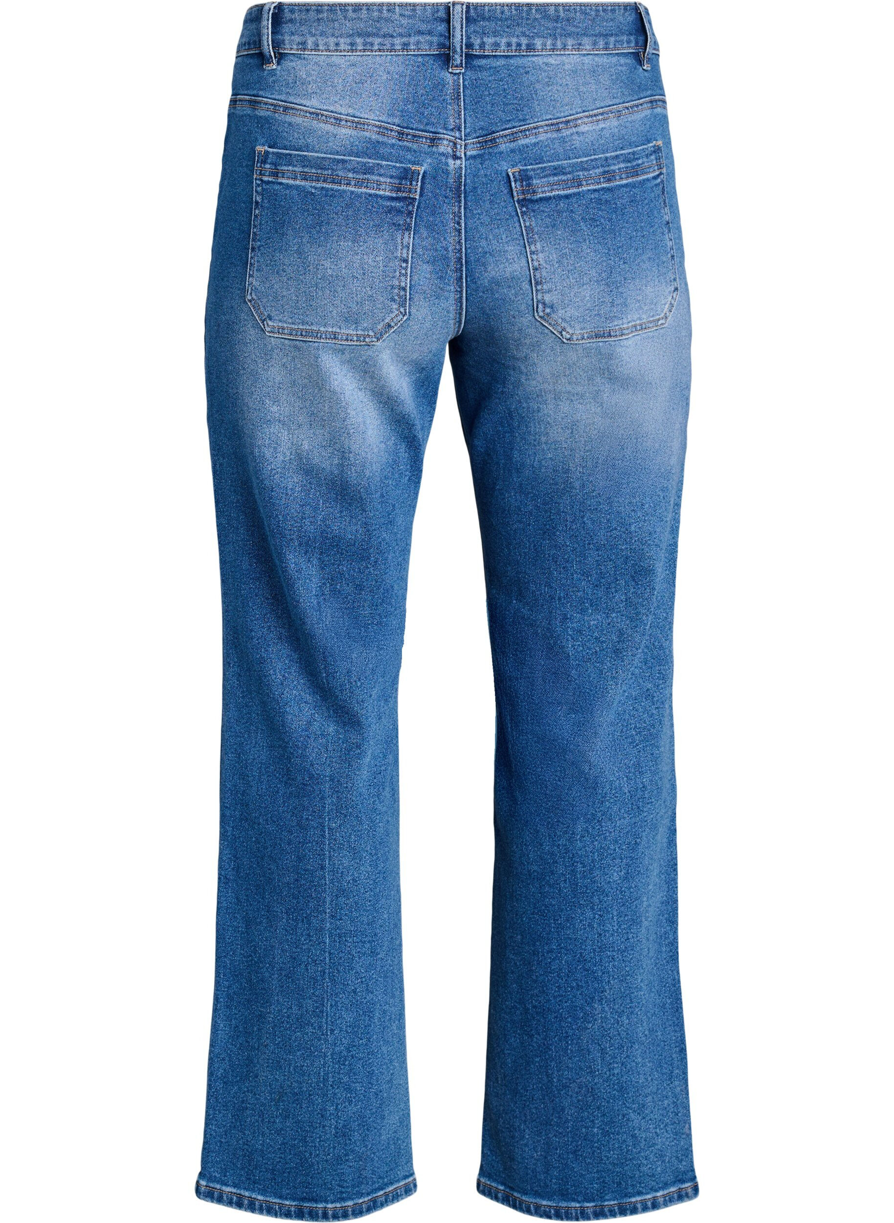 ZizzifashionJeans with front pockets and straight legs, Light Blue, Packshot image number 1