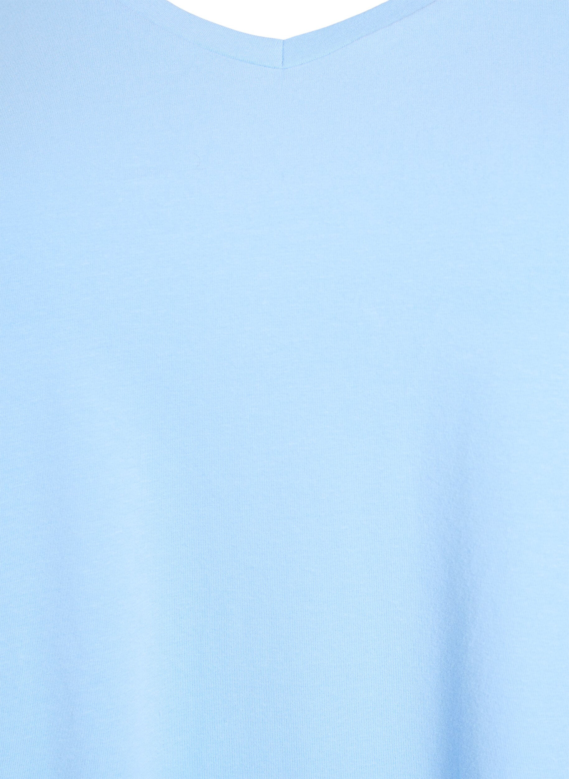 Zizzifashion Basic plain cotton t-shirt, Light Blue, Packshot image number 2