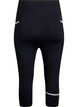 Capri running tights with light compression, Black, Packshot image number 1