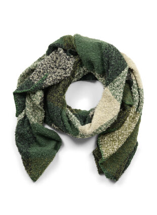 Checkered scarf, Green, Packshot image number 0