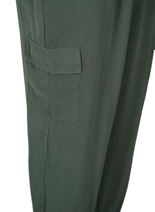 Trousers with cargo pockets, Thyme, Packshot image number 3