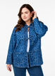 Denim jacket with tie fastening and pockets, Blue Denim Destroy, Model image number 0