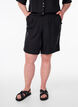 Shorts with pockets and high waist, Black, Model image number 3