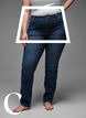 Slim fit jeans with a regular waist, Dark Blue, Model image number 2