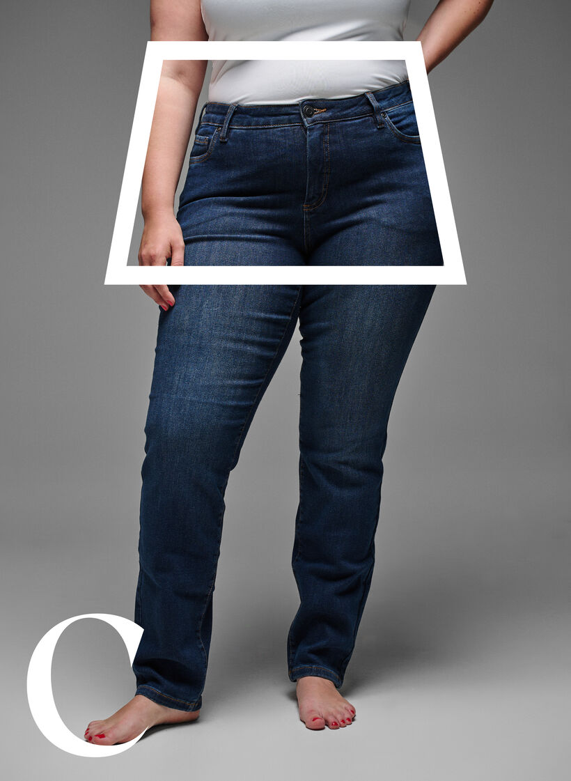 Slim fit jeans with a regular waist, Dark Blue, Model image number 2