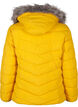 Short puffer jacket with hood, Yellow, Packshot image number 1
