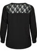 Long-sleeved blouse with lace detail (GRS), Black, Packshot image number 1