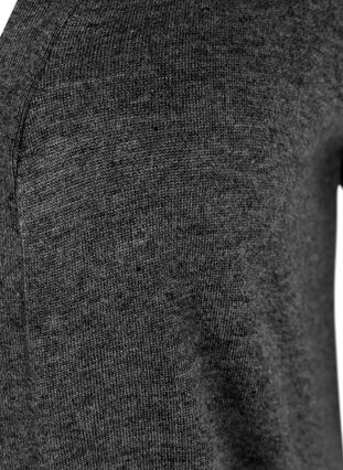 Long knitted cardigan made from a viscose mix, Dark Grey Melange, Packshot image number 2