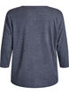 FLASH – Jersey blouse with 3/4 sleeves, Dark Grey, Packshot image number 1