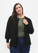 Viscose knit cardigan with buttons, Black, Model image number 0