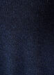 Knitted blouse with V-neck and raglan sleeves, Blue, Packshot image number 2