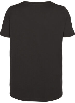 Short-sleeved t-shirt with print, Black, Packshot image number 1