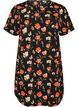 Dress with print and short sleeves, Black, Packshot image number 0