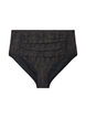 High-waisted bikini bottoms with a structured pattern, Dark Grey, Packshot image number 0