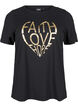 FLASH - T-shirt with motif, Black Gold Faith, Packshot image number 0
