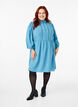 Knee-length dress with embroidery and 3/4 sleeves, Blue Heaven, Model image number 2