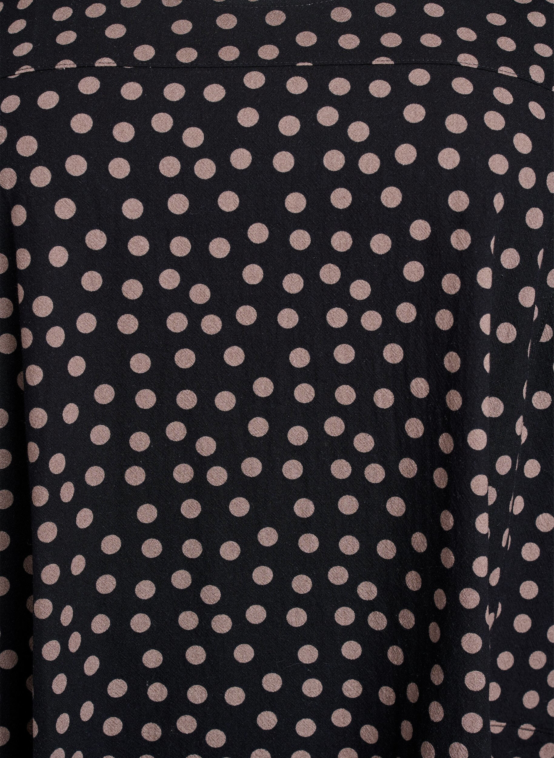 Zizzifashion Short-sleeved, printed cotton dress, Brown, Packshot image number 2