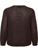 Knitted blouse with a textured openwork pattern, Brown, Packshot image number 1