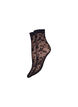 2-pack ankle socks with lace, Black Flower, Packshot image number 0