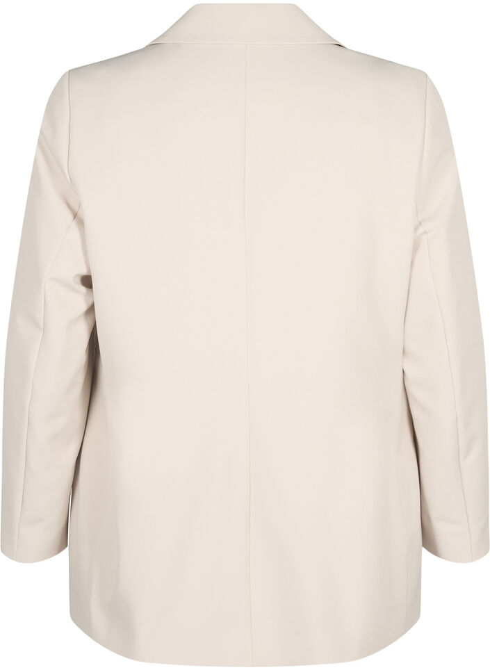 Classic blazer with button fastening, Pumice Stone, Packshot image number 1