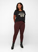 Slim fit trousers with pockets, Dark Bordeaux, Model image number 0