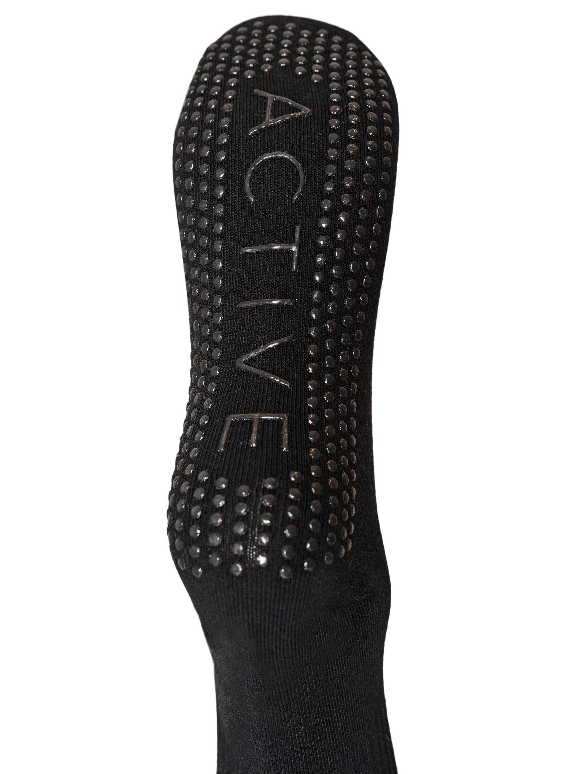 Zizzifashion2-pack of reformer socks with non-slip grips, Black, Packshot image number 2