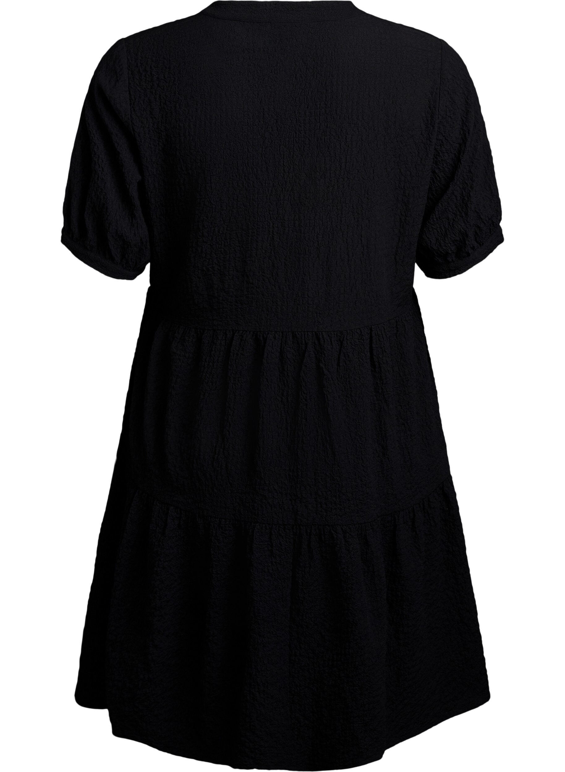 Zizzifashion FLASH - Short A-line dress, Black, Packshot image number 1