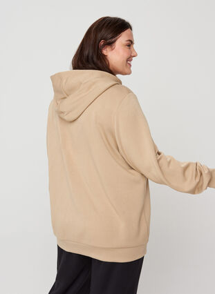 Sweatshirt with pockets and hood, Cornstalk, Model image number 1