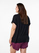 Loose viscose night tee, Black, Model image number 2