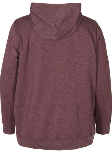 Hooded sweatshirt with print, Fudge, Packshot image number 1