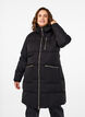 Puffer coat with hood, Black, Model image number 0