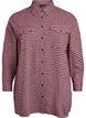 Long checked shirt with chest pockets, Red, Packshot image number 0